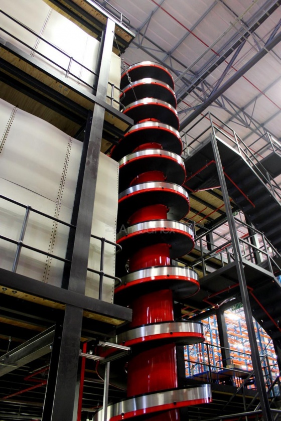 All-purpose spiral conveyor for medium to large products